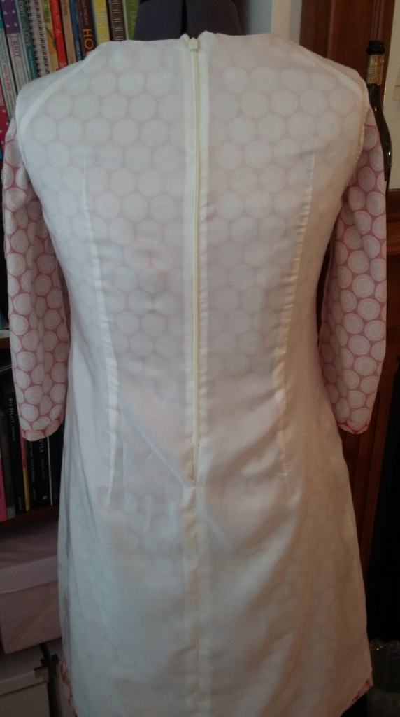 The lining - sewn into the CB zip