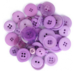 Trimits Assorted Buttons - Lilac 40g