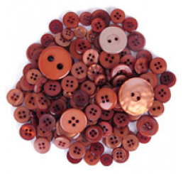 Trimits Assorted Buttons - Brown 40g