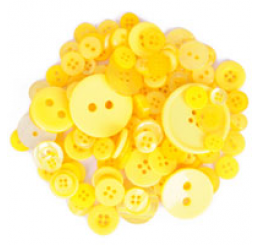 Trimits Assorted Buttons - Yellow 40g