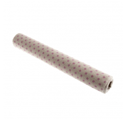 Fabric Roll : Pink spots on Cream