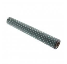 Fabric Roll : Cream spots on Blue