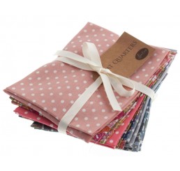 Fat Quarters - Dots and bright flowers