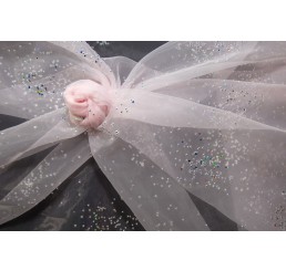 Beaded Foiled Organdy