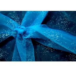 Beaded Foiled Organdy
