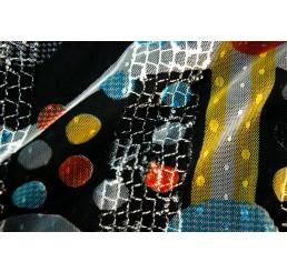60'S Retro Print Mesh