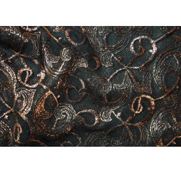 Foiled Paisley Mesh