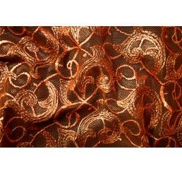 Foiled Paisley Mesh