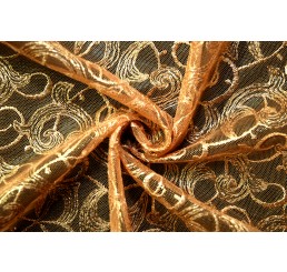 Foiled Paisley Mesh