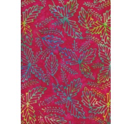 Batik Print - Pink Leaves