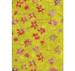 Batik Print - Little Flowers, Yellow 