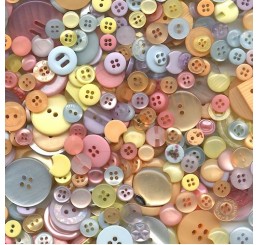 Pastel Button Assortment - 225g