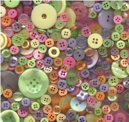 Candy Store Button Assortment - 225g