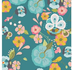Art Gallery Fabric - Emmy Grace Floral Floats Fresh Voile