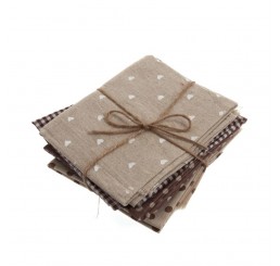 Christmas Fat Quarters : Naturals - 4 pack