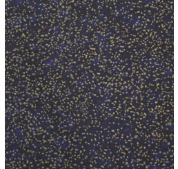 100% Cotton Christmas Fabric - Gold specks on blue 