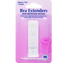 Bra Back Extender, White 19mm