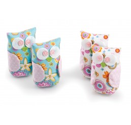 Owl pink cushions - pack of 4