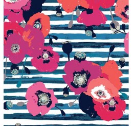 Art Gallery Fabrics Jersey - Skopelos Paparounes Crimson Knit