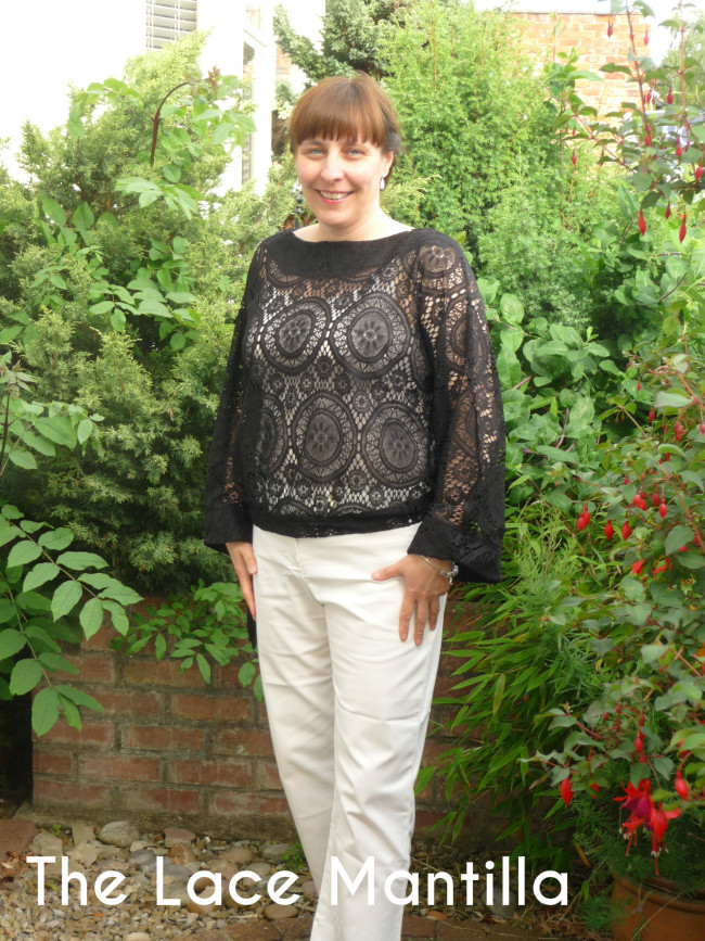 Lace mantilla blouse