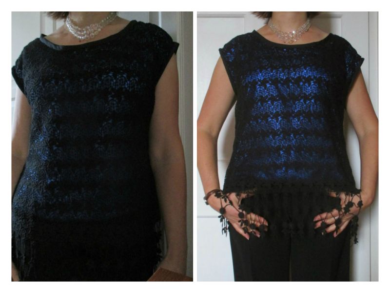 Guipure lace top